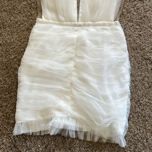NWT Sau Lee Harlie tulle mini dress in white (brand new never worn with tag) - Picture 4 of 7